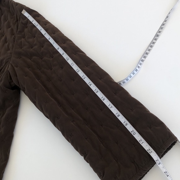 Vintage Hermés quilted Barn Jacket L chocolate and royal purple - Picture 5 of 7